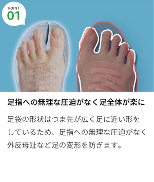 1点限り‼️✨️未使用品⭐️ Lafeet(ラフィート) 足袋シューズ 外反母趾の予防